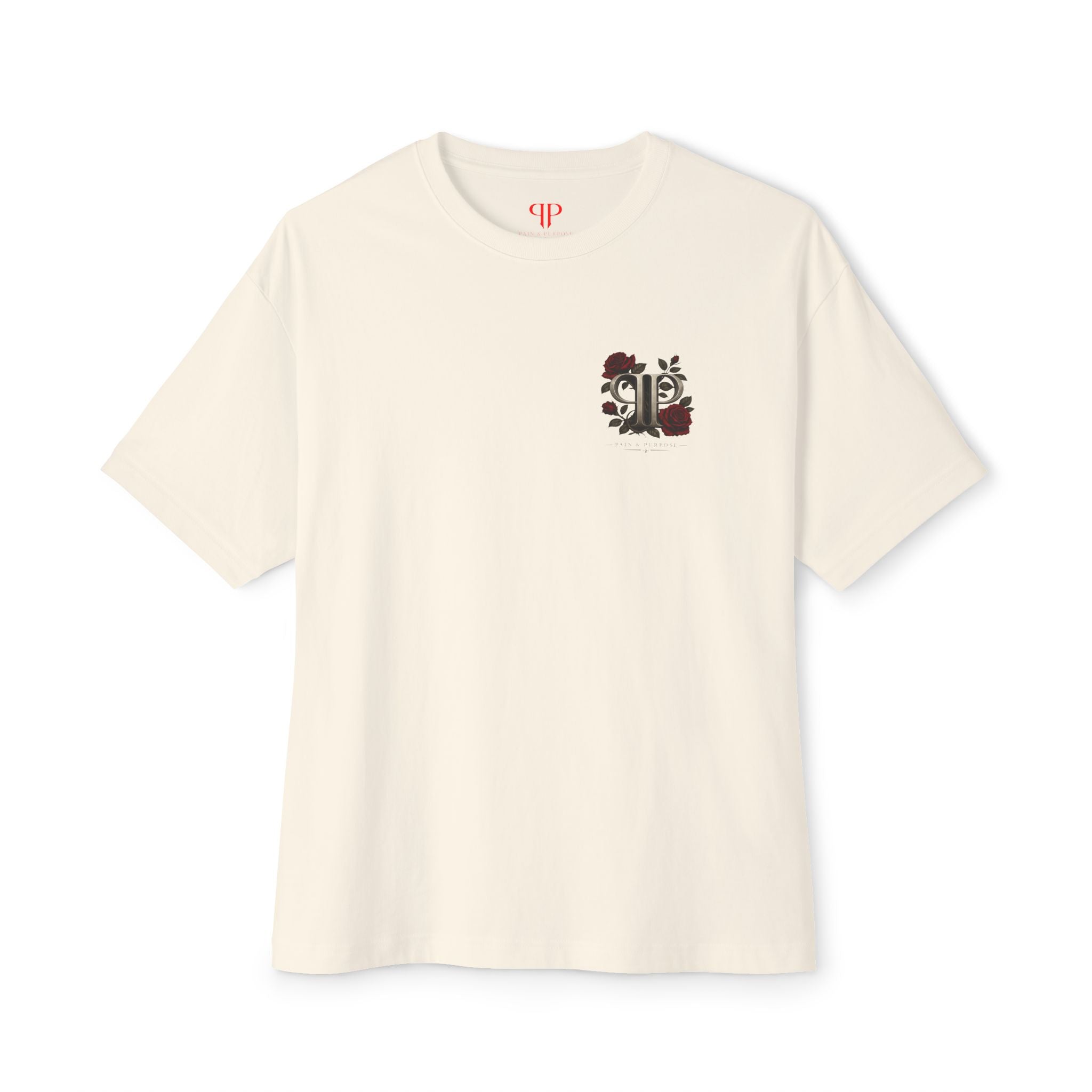Floral Rose Pain and Purpose Boxy Tee