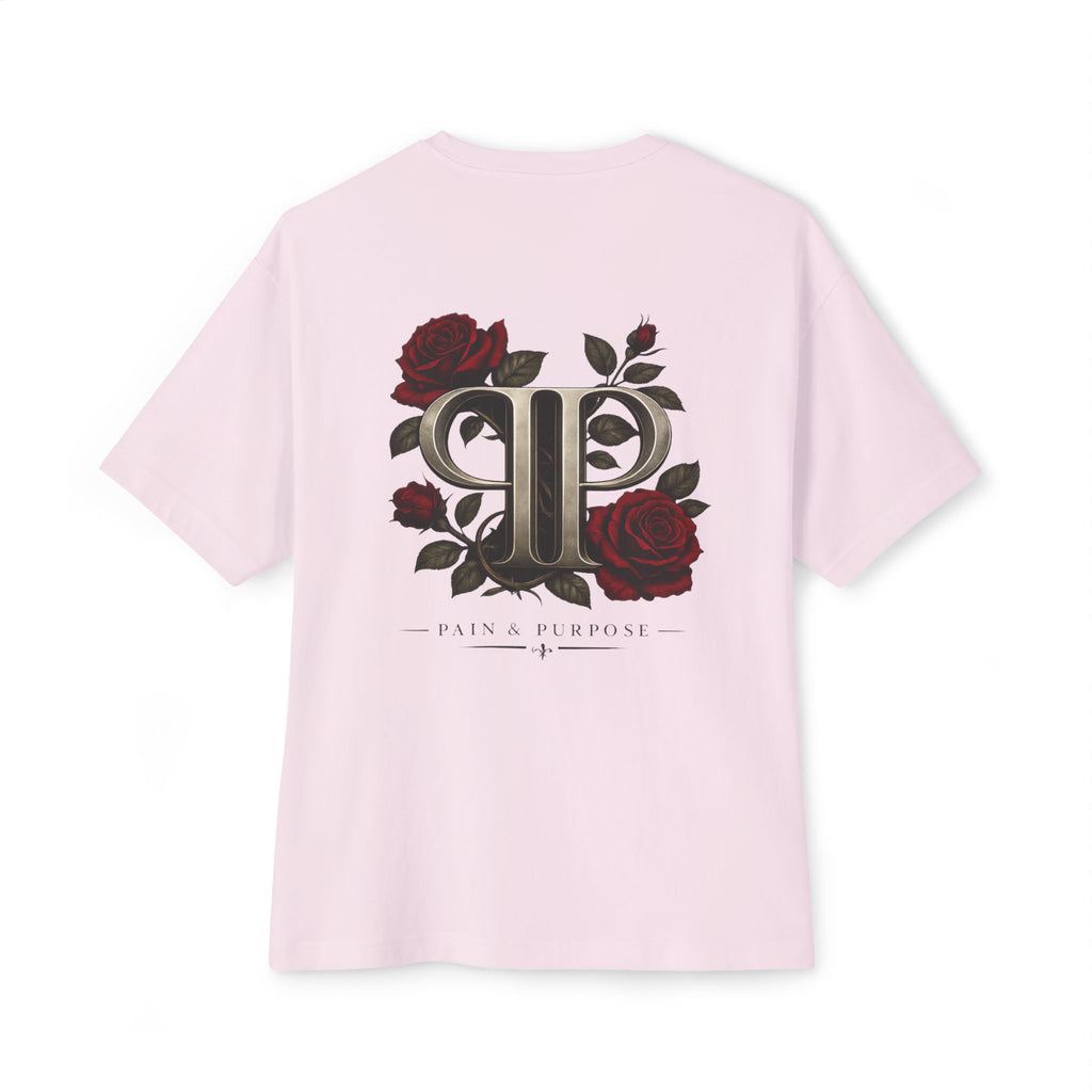 Floral Rose Pain and Purpose Boxy Tee