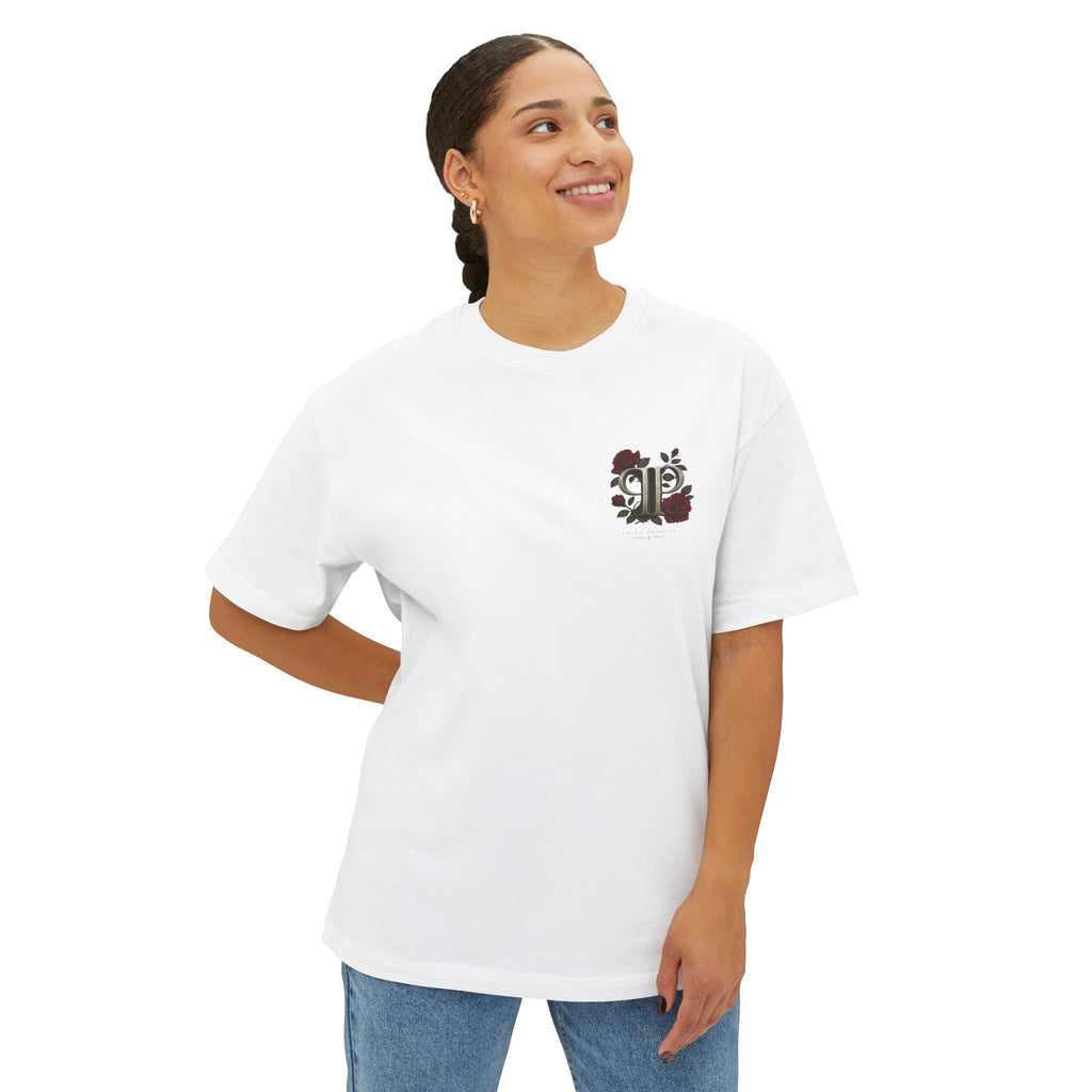 Floral Rose Pain and Purpose Boxy Tee