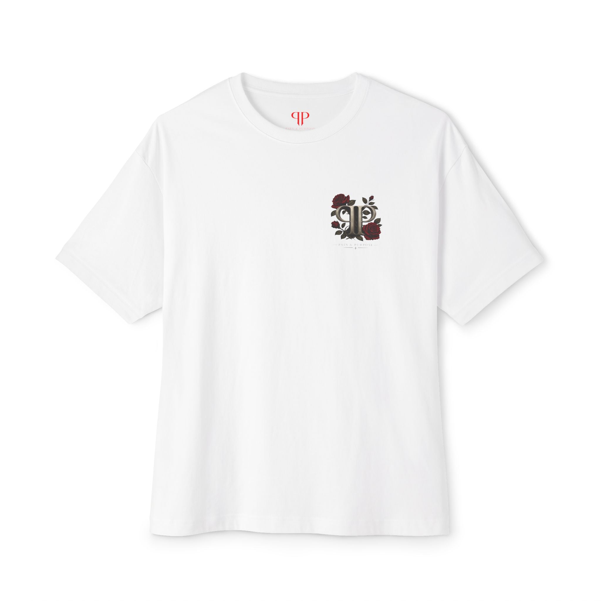 Floral Rose Pain and Purpose Boxy Tee