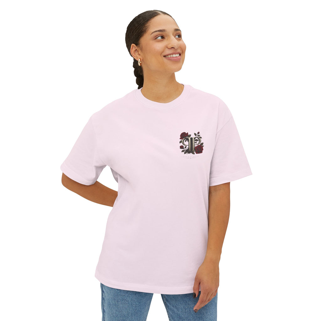 Floral Rose Pain and Purpose Boxy Tee