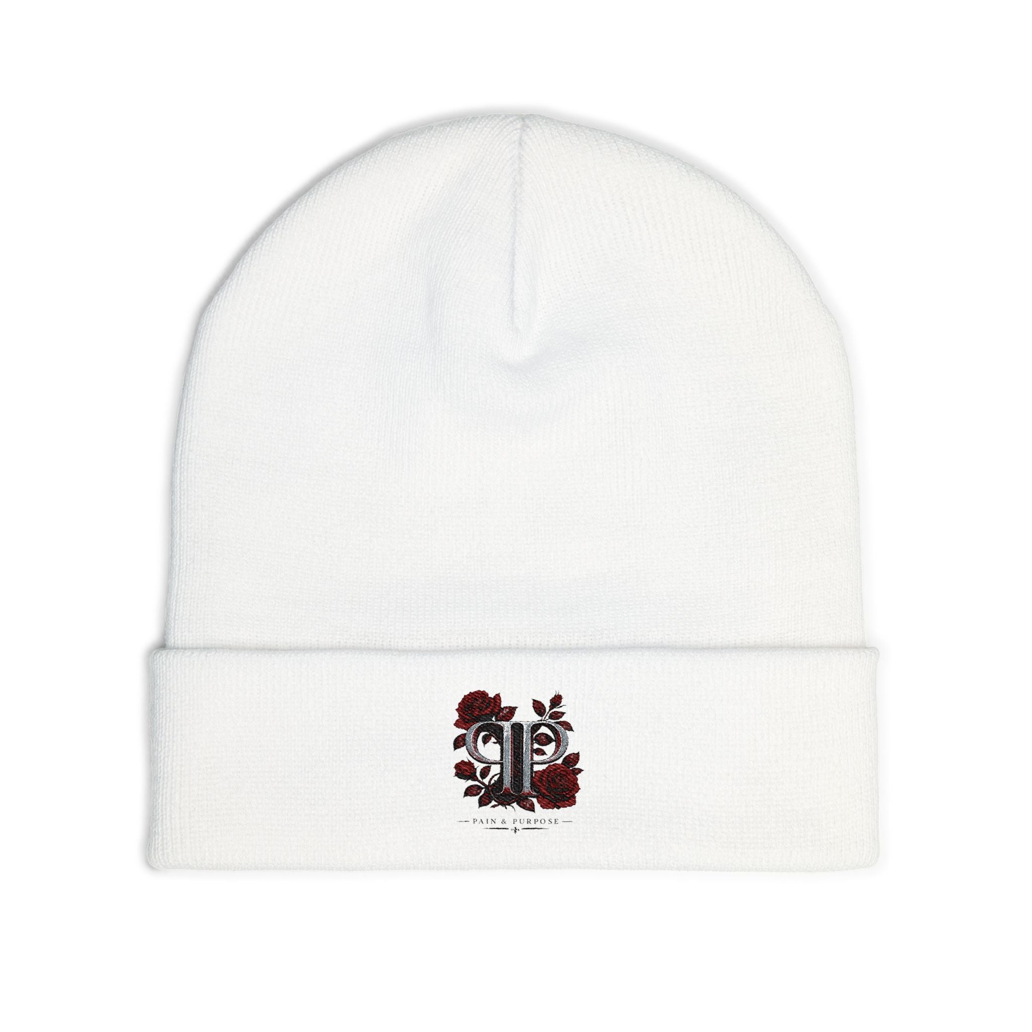 Floral Rose Pain and Purpose Beanie
