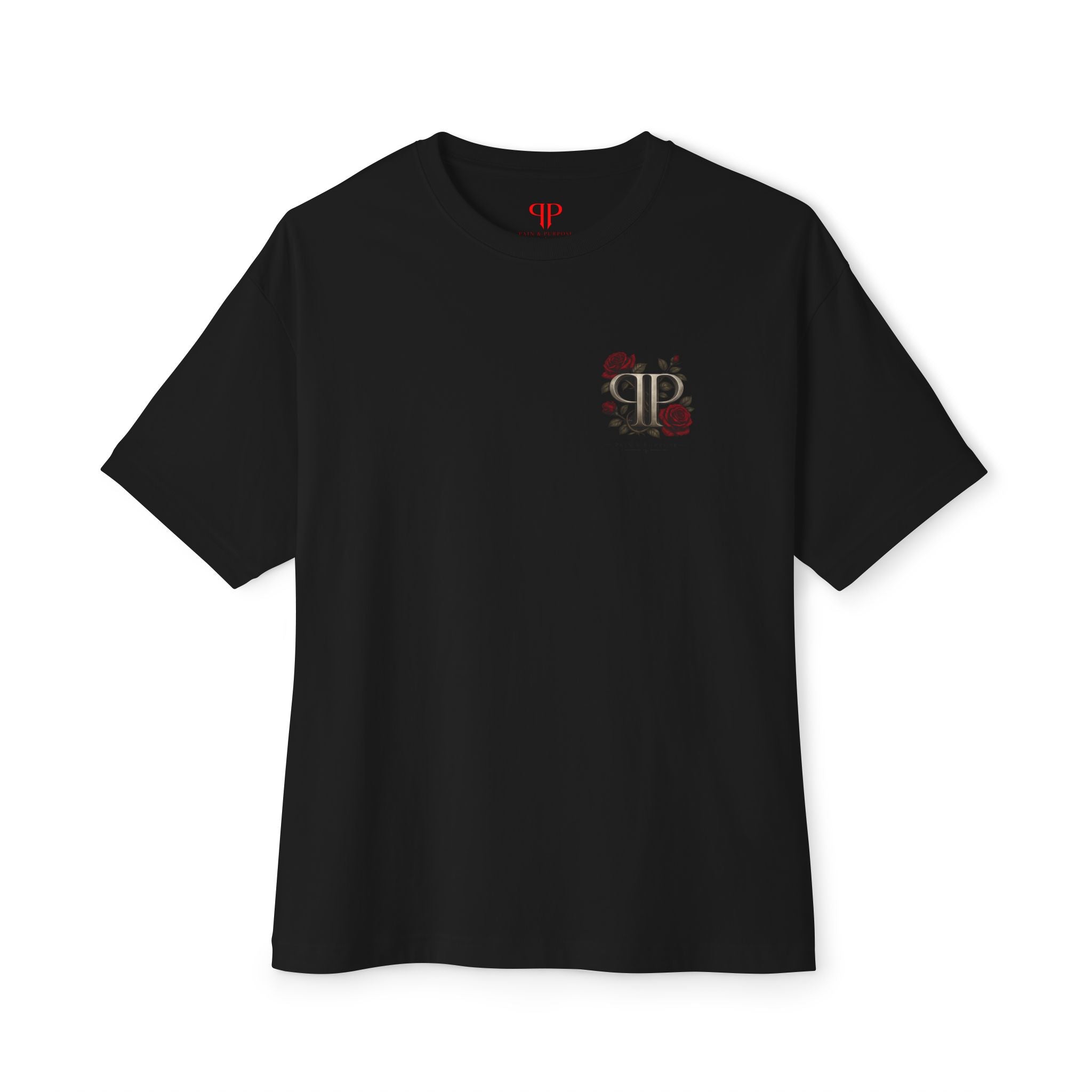 Floral Rose Pain and Purpose Boxy Tee