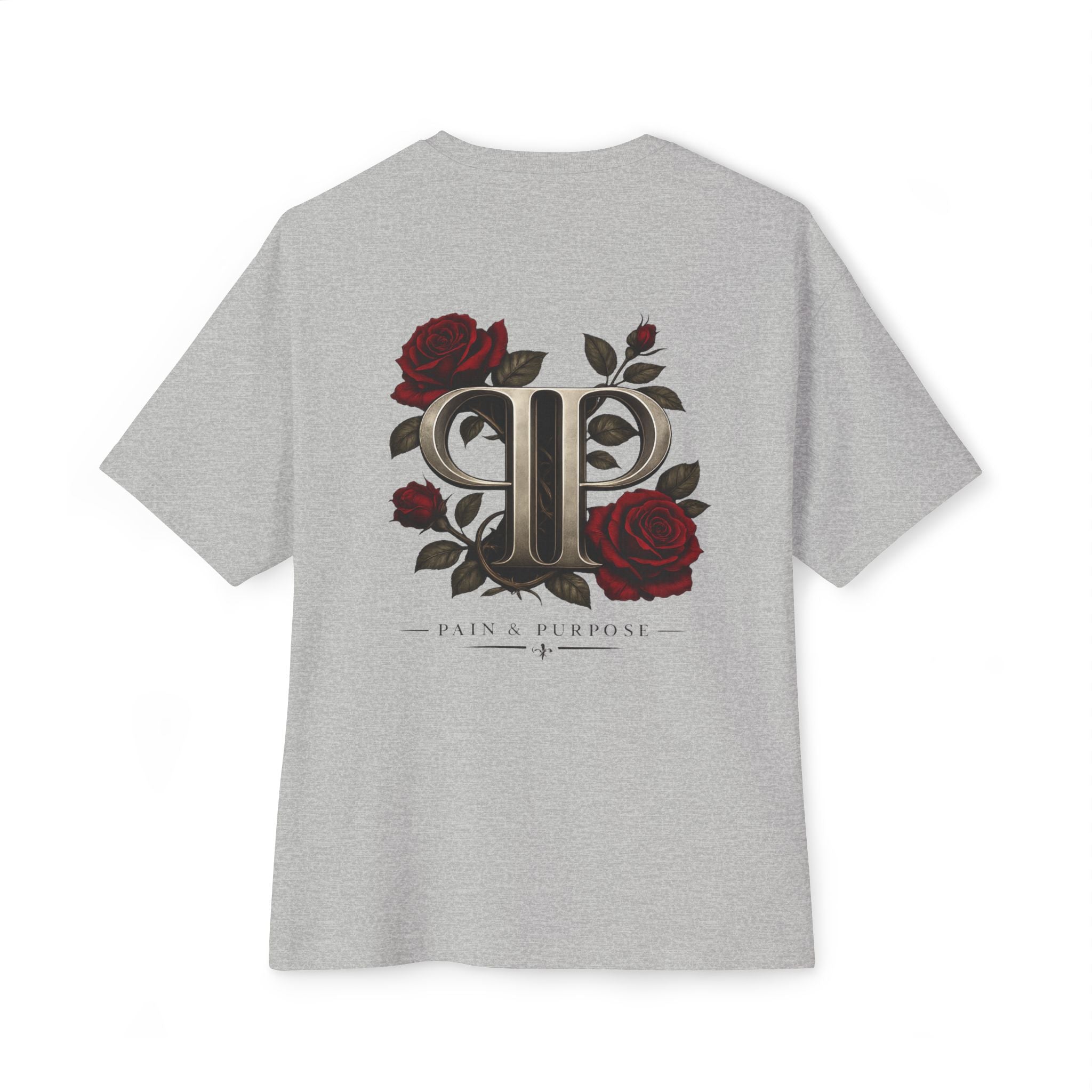 Floral Rose Pain and Purpose Boxy Tee