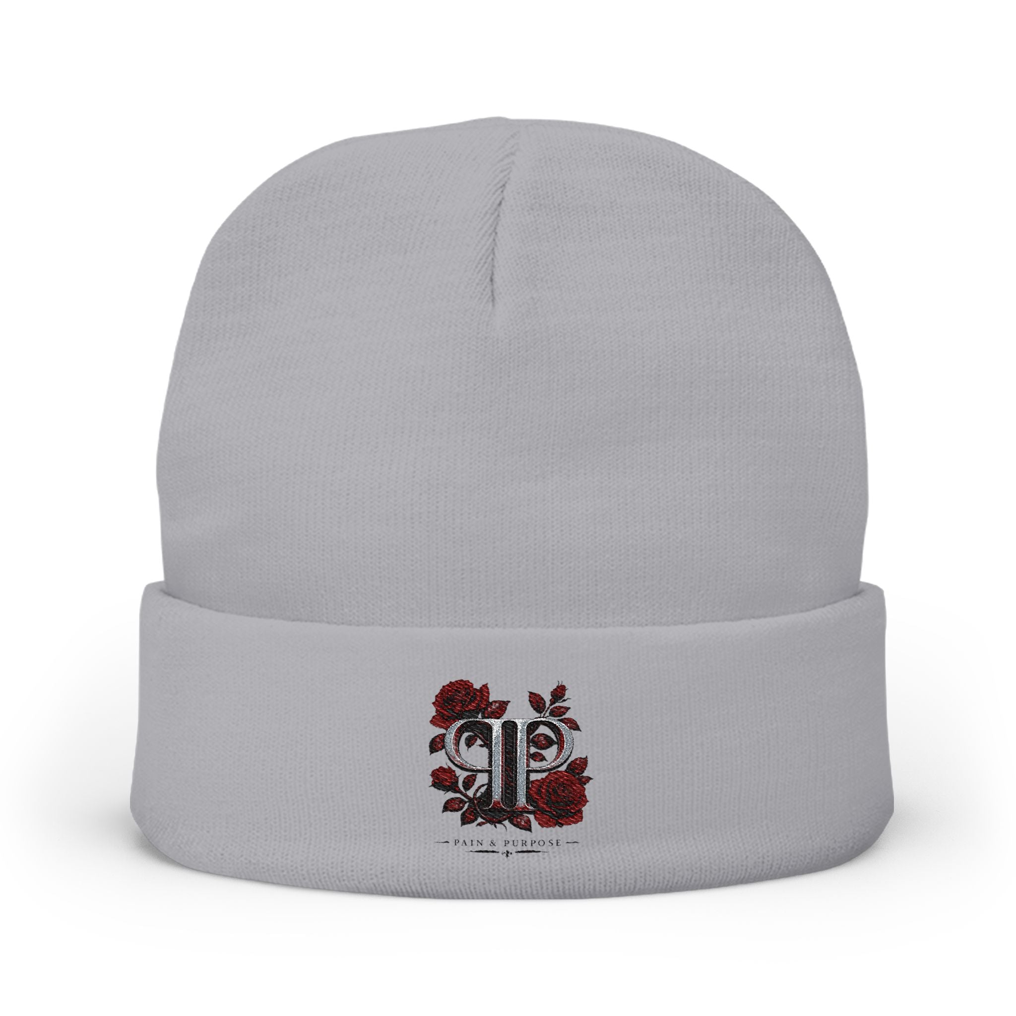 Floral Rose Pain and Purpose Beanie